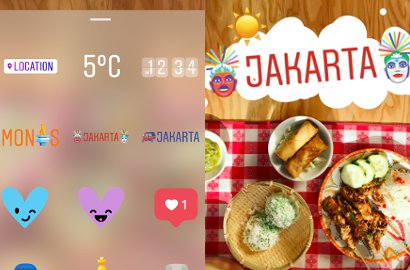 Bikin Makin Narsis, Stiker Jakarta Kini Hiasi Instagram Stories