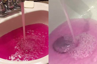 Warga Kanada Heboh, Air Keran di Kota Berubah Jadi Warna Pink