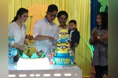 Bertemakan Minion, Perayaan Ultah Cucu Pertama Jokowi Sarat Hadiah