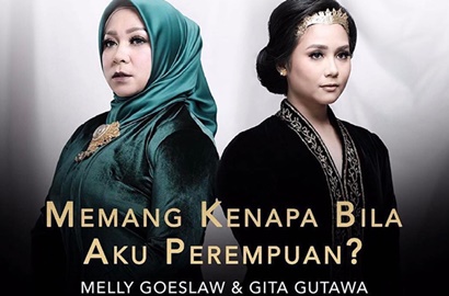 Cantik Berbalut Kebaya, Melly Goeslaw-Gita Gutawa Rilis OST 'Kartini'