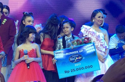 Nangis Saat Result Show, Navis Sedih Dikalahkan Sharon di 'Idol Junior'?
