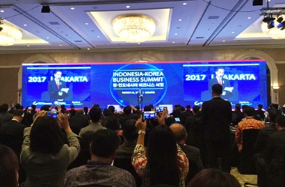 Tarik Perhatian Pengusaha Korea Selatan, Jokowi Kutip Drama 'Descendant of the Sun'