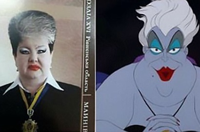 Dandan ala Setan Ursula di Animasi Mermaid, Hakim Ukraina Ini Jadi Viral