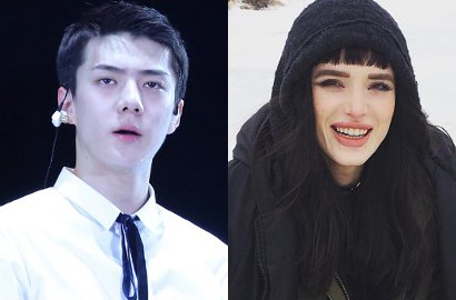 Fans Heboh, Sehun Tiba-Tiba Nge-Like 2 Foto Cantik Bella Thorne Ini