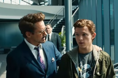 Spider-Man Diamuk Iron Man di Trailer 'Spider-Man: Homecoming'