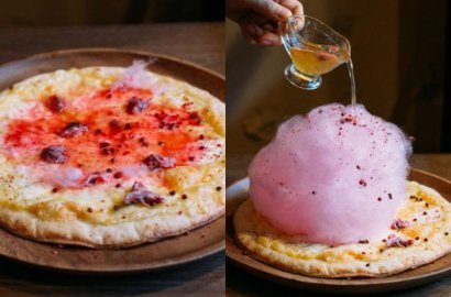 Sambut Musim Semi, Resto Jepang Ini Sajikan Pizza Topping Gulali