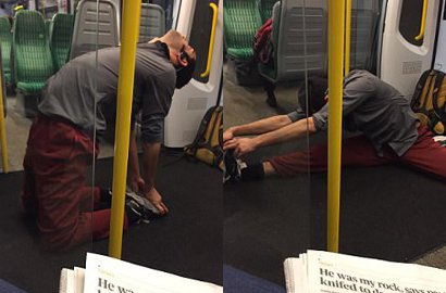 Lakukan Yoga 20 Menit di Dalam Komuter, Pria Ini Jadi Buah Bibir