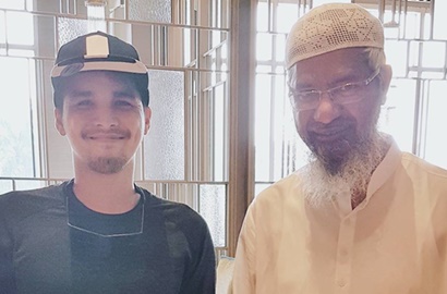 Mario Irwinsyah Gagah Kawal Dr Zakir Naik, Netter: Ini Baru Laki-Laki Sejati