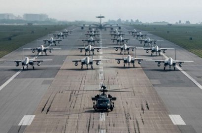 Ancam Serang Korut, AS Pamer Kekuatan Jet Tempur Angkatan Udara