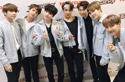 Awas Iri, Begini Girangnya BTS Dapat Jersey Spesial dari Tim Hoki Asal California