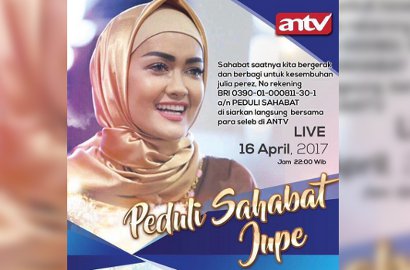 Didukung Syahrini Hingga Ayu Ting Ting, Acara 'Peduli Sahabat Jupe' Raih Rating Tinggi