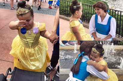 Nangis Saat Bertemu Putri Belle, Kisah Haru Gadis Kecil Ini Jadi Viral