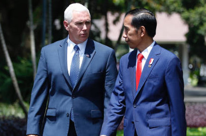 Datang ke Istana, Mike Pence Sepakati Kerja Sama AS-Indonesia