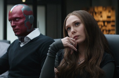 Vision dan Scarlet Witch Ciuman Mesra di Lokasi Syuting 'Avengers: Infinity War'