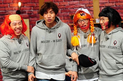 Syuting 'Running Man', Lee Kwang Soo-Haha cs Pamer Wajah Penuh Coretan
