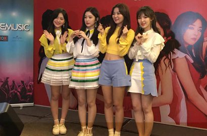 Sapa Fans Malaysia, Intip Cantiknya Red Velvet di Bandara dan Saat Preskon