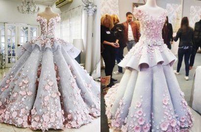 Berdiri Anggun nan Megah, Baju Pengantin Ini Bisa Dimakan