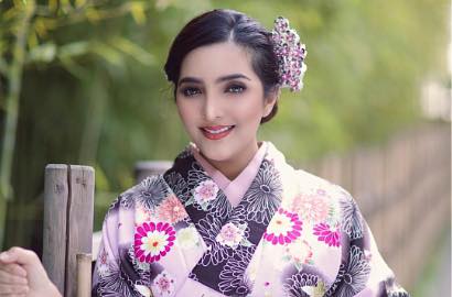 Syuting Videoklip di Jepang, Ashanty Tampil Cantik Berbalut Kimono