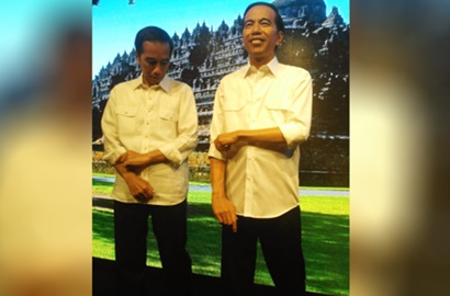 Bertemu dengan Kembaran di Madame Tussaudds Hong Kong, Intip Pose Keren Jokowi
