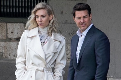 Diisukan Cinlok, Tom Cruise dan Vanessa Kirby Ciuman Panas di Lokasi Syuting 'Mission: Impossible -'
