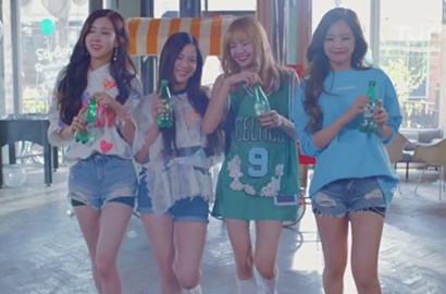 Intip Gaya Cantik dan Segar Black Pink di Iklan Minuman Ini