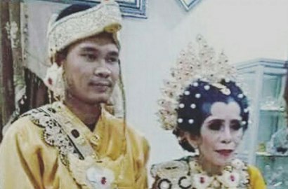 Atas Nama Cinta, Pria 24 Tahun Merasa Beruntung Nikahi Perawan Usia 55 Tahun