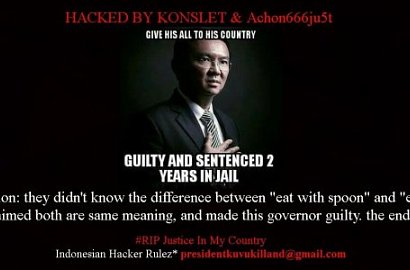 Kecam Vonis Ahok, Situs Pengadilan Negeri Jembrana Diretas