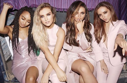 Little Mix Syuting MV 'Power', Seksinya Perrie Edwards Pamer Paha Mulus
