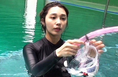 Latihan Menyelam di 'LOTJ' Selandia Baru, Lekuk Tubuh Eun Ji A Pink Disebut Sempurna