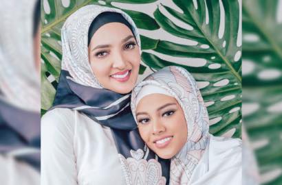 Tampil Kembar Berhijab, Aurel Dibully Lebih Tua dari Ashanty