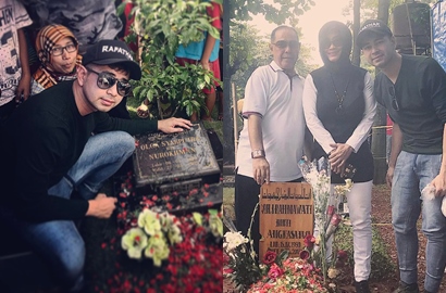 Raffi Akhirnya Ziarah ke Makam Olga dan Jupe, Nagita Tak Ikut?