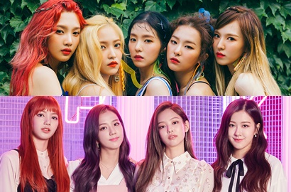 Pakai Baju yang Sama, Netter Bandingkan Cara Padu Padan Red Velvet dan Black Pink