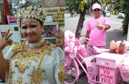 Cuma di Indonesia, 5 Penjual Makanan Ini Dandan Aneh Demi Dagangan Laris, Sekocak Apa?