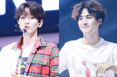 Usai 'Ninja', Fans Ngakak Baekhyun-Suho Jadi Kembaran di Bandara