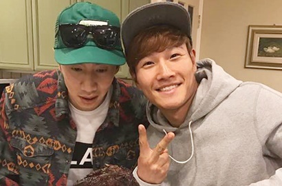 Rayakan Ultah Kwang Soo, Kim Jong Kook Bikin Ngakak Lewat Foto Ini
