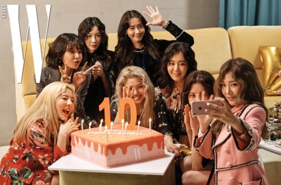 Ternyata Begini Tingkah SNSD di Balik Pemotretan Majalah W Korea