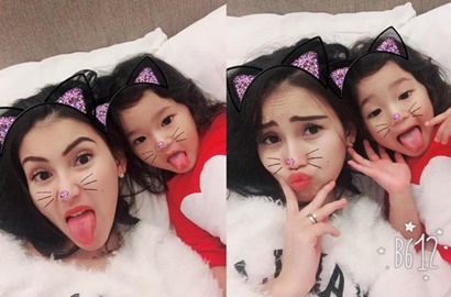 Heboh Isu Enji Selingkuhi Istri, Ayu Ting Ting Setia Temani Bilqis yang Jatuh Sakit