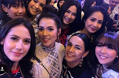 Nagita Wefie Cantik Ala Model Bareng Raisa cs, Netter Kaget Harga Bajunya Cuma Segini
