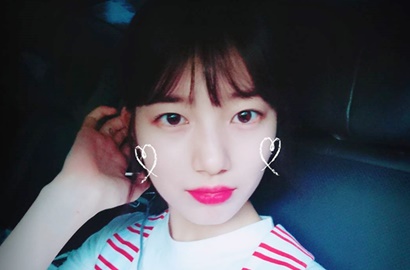 Asyik Minum Wine dan Jalan-Jalan, Cincin di Jari Manis Suzy Jadi Sorotan