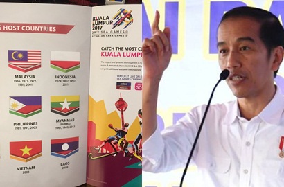 Heboh Bendera Indonesia Dicetak Terbalik di SEA Games Malaysia, Presiden Jokowi Tegaskan Ini