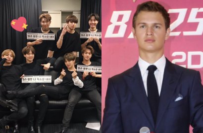 Akhirnya Ketemu BTS, Ansel Elgort Pamer Foto-Foto Kocak ini