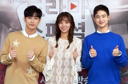 Cantiknya Chae Soo Bin Bareng Jinyoung-Jang Dong Yoon di Preskon 'Season For Ourselves'