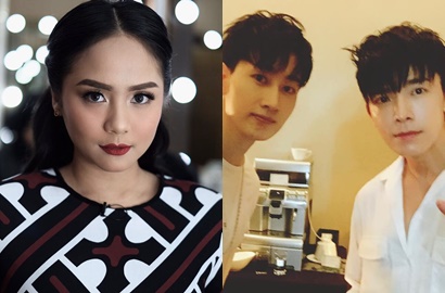 Keren, Gita Gutawa Makan Malam Romantis Bareng Donghae-Eunhyuk Super Junior