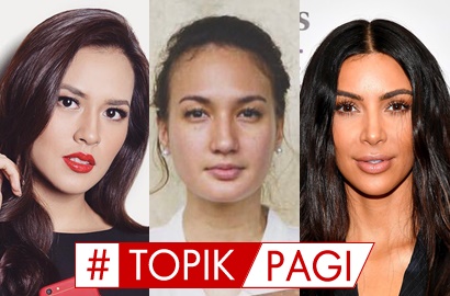 TOPIK PAGI: Gaun Pagar Ayu Raisa, Emoji Ular Nadine, Hingga Foto Telanjang Kim Kardashian