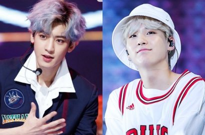 Chanyeol-Suga cs Warnai Rambut Jadi Biru, Siapa Paling Ganteng?
