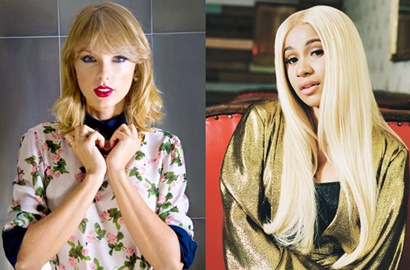 Taylor Swift dan Cardi B Cetak Sejarah di Billboard Hot 100