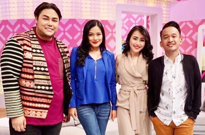 Gabung 'Brownis', Ayu Ting Ting Bangga Pamer Foto Jadi Host Bareng Ruben Onsu dan Igun