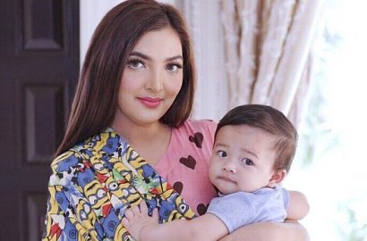 Cuma Diam, Anak Kedua Ashanty Bikin Netter Heboh Saking Gantengnya