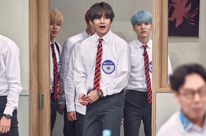 Buktikan Julukannya, V BTS Bikin Kagum Tirukan Adegan Film Populer di 'Ask Us Anything'