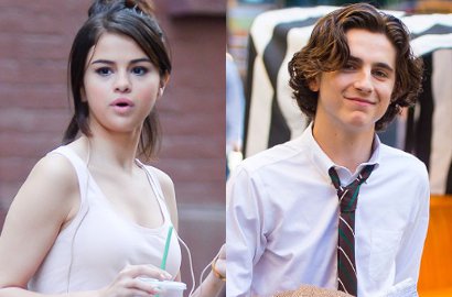 Syuting Film, Selena Gomez dan Timothee Chalamet Ciuman Hot di Bawah Hujan